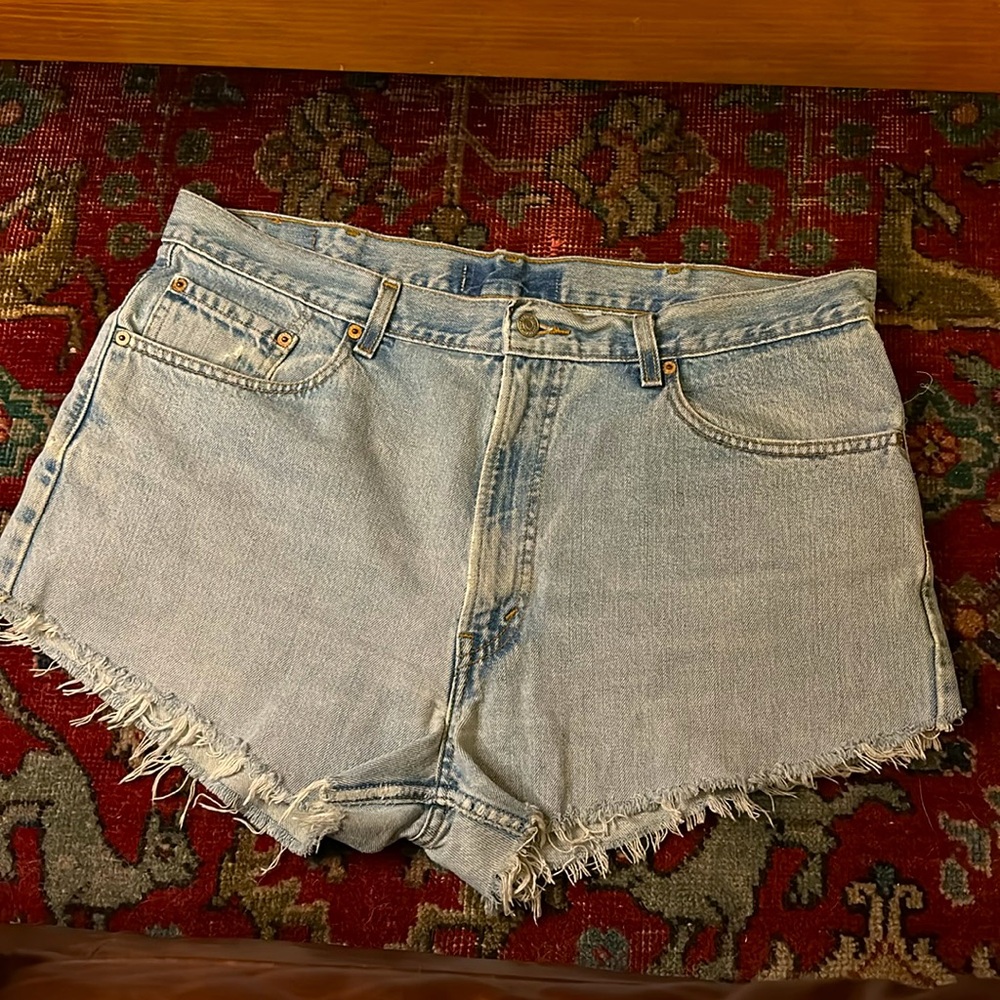 Levi's Light Blue Denim Jean Shorts